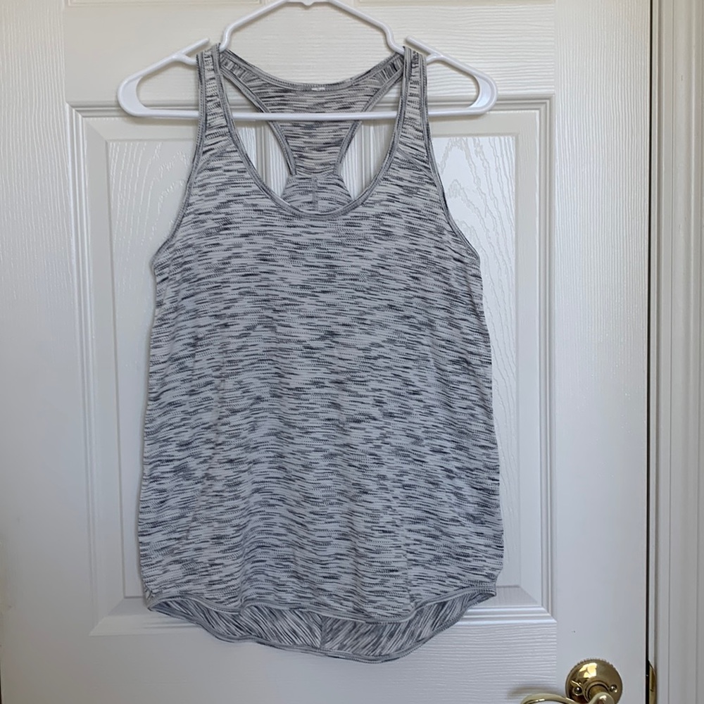 Lululemon white and black tank